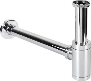 Сифон для раковины SantiLine SL-114 боковой выпуск хром